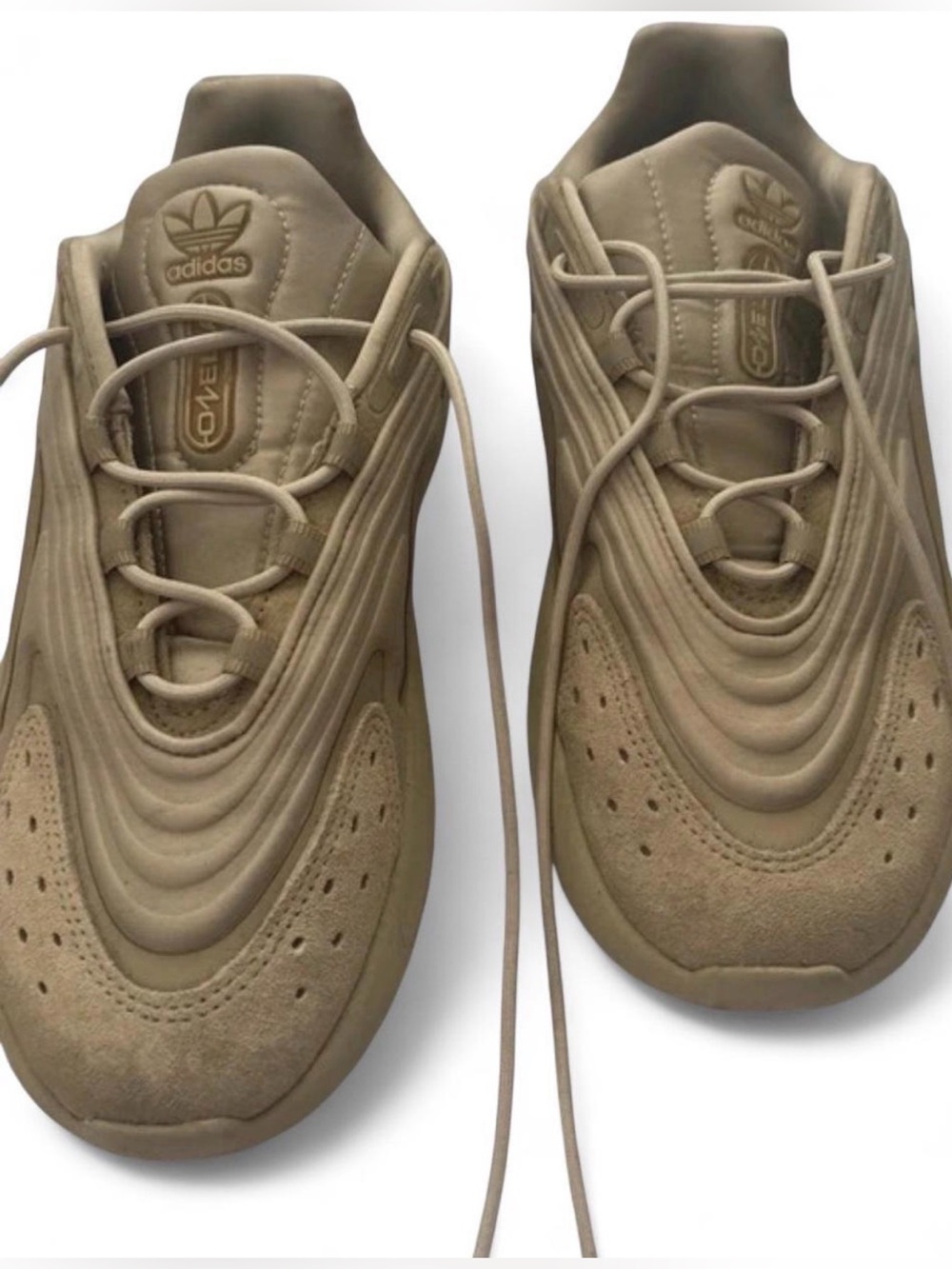 adidas Men’s Taupe Ozelia-Style Sneakers